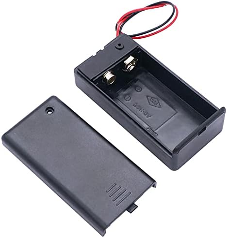 TWTADE 4 бр. държач за батерии с превключвател за включване / изключване на захранването, батерията отделение 9 В, кутия с клечки I-014