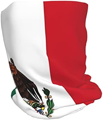 Знаме на Мексико Многофункционални Шапки-Бини за Мъже И Жени, Мексико Мека Еластична Шапка с Череп, Модерен Шал за Джогинг, Колоездене