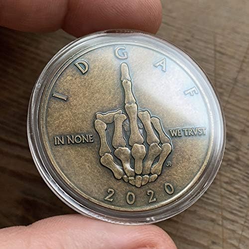 ZFG Inc. Монета-напомняне IDGAF за Средния Пръст, Бронзов цвят, са подбрани Монета-Предизвикателство номер 1