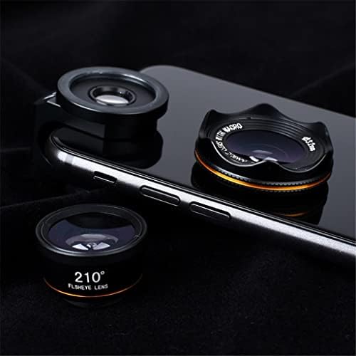 SXYLTNX HD Универсални Комплекти Лещи за камерата на телефона е 3 в 1 Обектив Рибешко Око 210 Градуса 0.6 X Широкоъгълен 15X макро обектив
