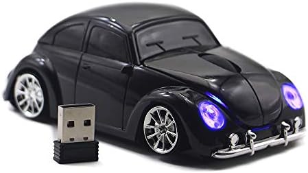 FASBEL за Спортен Автомобил VW Beetle Мишка Безжична Мишка Преносим Компютър Лаптоп Мишка Оптична Мишка (Черен)