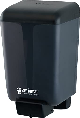 Опаковка сапун San Jamar Classic за обществените тоалетни, Ръчно изработени, монтиран на стената, за Еднократна употреба, Пластмасов, с Капацитет 46 грама, Черни Перли