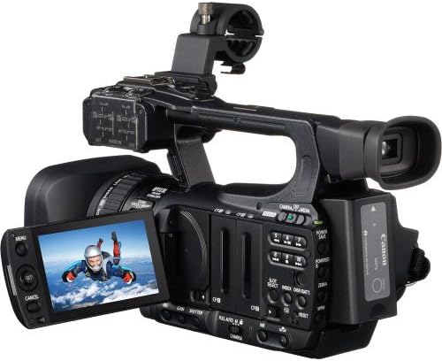 Професионална видеокамера Canon XF100 с 10-кратно видеообъективом с висока разделителна способност, компактна светкавица (CF),