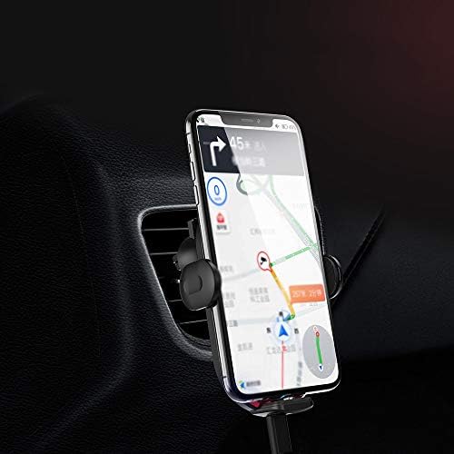 Кола SEASD Кола за мобилен телефон Бързо Зареждане на Навигация за автомобил с Фиксирана Автоматично на Индукция часова (Цвят: