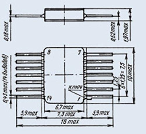 U. S. R. & R Tools KM133LR1 analoge SN5450 на чип за СССР 15 бр.
