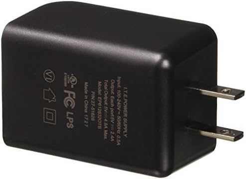 Двухпортовое стенно зарядно устройство OTTERBOX (4,8 Ампер) - търговия на Дребно опаковка - ЧЕРНА
