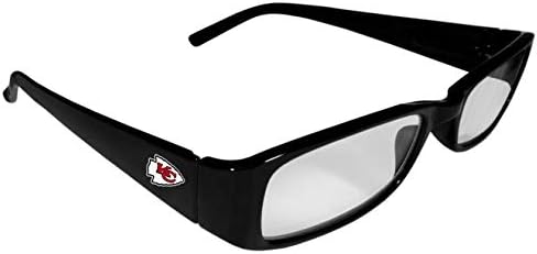 Мъжки слънчеви Очила за четене с принтом NFL Kansas City Chiefs, + 2,25, Черни, Един размер