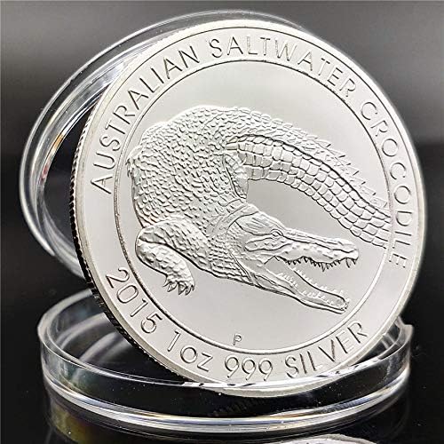 Възпоменателна Монета на Австралийския Крокодил Мемориал Медал на Събиране на монети Ръчен труд за животните