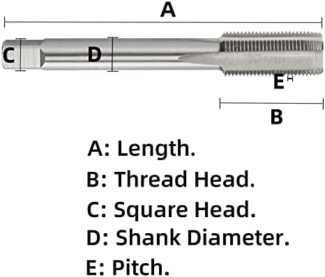 Метчик с метрична резба Aceteel М48 X 2.0, Метчик за металообработващи машини HSS Десен M48x2mm