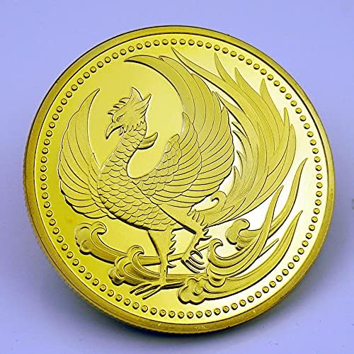 Adacryptocoincryptocurrency Любима Монета Япония Феникс Хризантема Възпоменателна Монета Позлатен Виртуална Монета Занаяти Щастливата