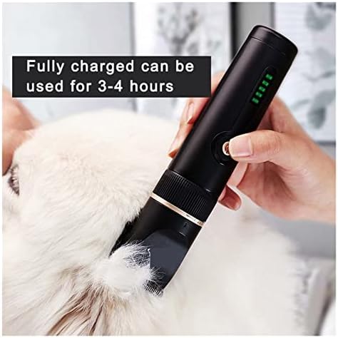 Машина за подстригване на кучета WAKAIP Водоустойчив професионална USB акумулаторна машина за подстригване на козината на домашни любимци