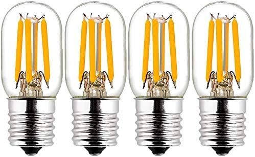 4 Опаковки Крушки E17, led лампа за домакински уреди, led лампа за микровълнова печка, led лампа T7 250lm 2 W (еквивалент на лампи с нажежаема жичка с мощност 25 W), Лампа за микров?