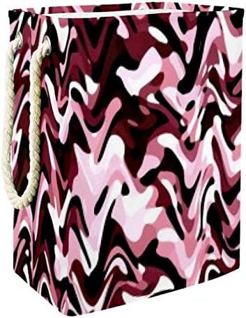 Inhomer Розово Елементарно 300D Оксфорд PVC, Водоустойчив Кошница За Дрехи, Голяма Кошница за Дрехи за Одеяла Дрехи Играчки в Спалнята