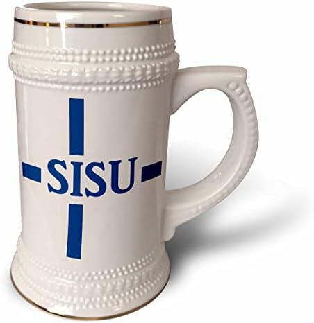 3dRose Sisu - финское дума, обозначаваща трайна воля - Финландия. - Чаша за стейна на 22 унция (stn_321408_1)
