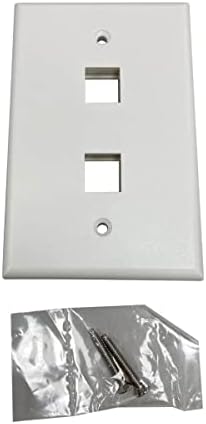 Трип Lite Safe-ТОВА е двухпортовая контакта с един конектор, стенни плоча Keystone, за електрически и АУДИО приложения, мат, цвят