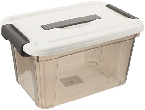 Zerodeko Кутии За съхранение Кутия с Залепва на Пластмасова Кутия За Съхранение на Штабелируемый Органайзер За Съхранение Кутия с Капак Кутия За съхранение на Играчки