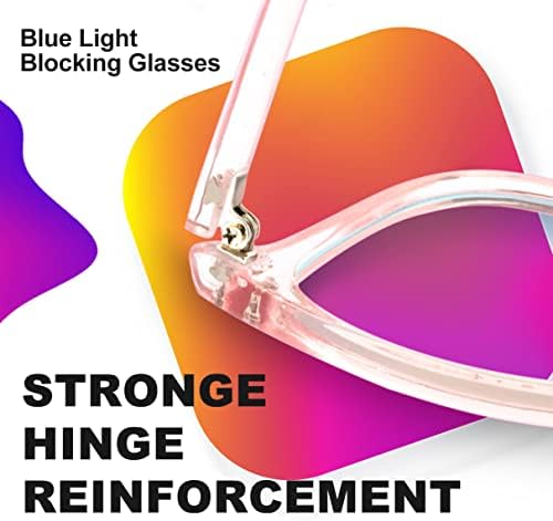VISOONE Модерни Очила с Блокиране на Синя Светлина Квадрат със Защита от Компютърни Отблясъци за игра на Жените и Мъжете