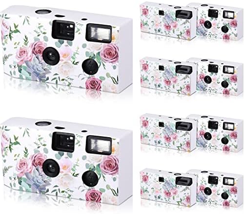 Zhengmy 10 Опаковки за Еднократна употреба Фотоапарат Сватба на Едро, 34 мм Еднократна Камера Със Светкавица и каишка за ръце за Еднократна