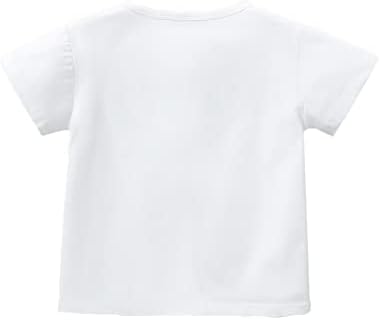popopie / Тениска с кръгло деколте за малки Момичета И Момчета, Устойчиви На Петна, Лятна Тениска с Къс ръкав и Шарките, Водоустойчив