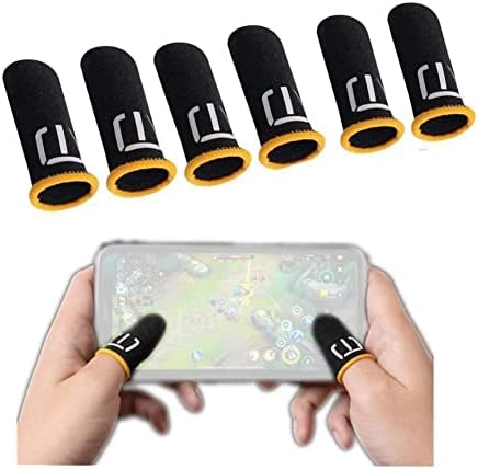 Yiexson 1 Чифт Игри мобилни телефони Със защита От изпотяване, Калъф За пръсти, Ръкавици за пръсти, Ръкави за палеца, на екрана