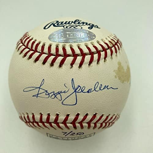 Реджи Джаксън #44 пенсионери 8-14-1993 Холограма бейзболен Щайнер с Автограф - Бейзболни топки с автографи