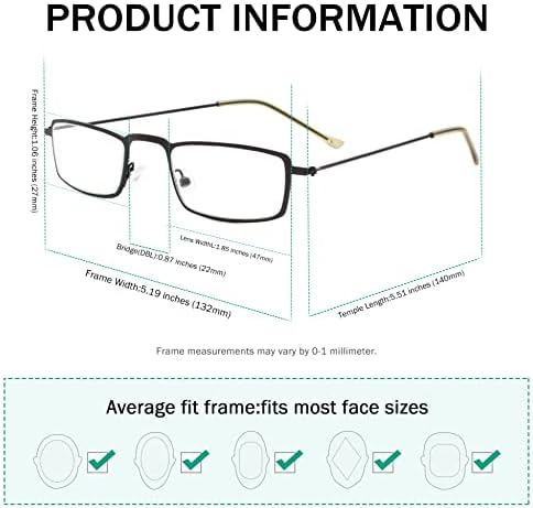 Eyekepper Спестете 10% на 5 опаковки класически очила за четене за мъже и 5 опаковки ридеров на половин око +2,75