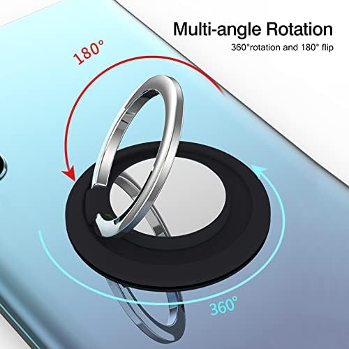 [2] Кръгла Сверкающая поставка за пръстени за мобилен телефон със завъртане на 360 градуса и регулируема на 180 градуса поставка за пръстени
