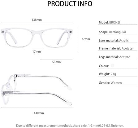 Дамски рамки за очила OCCI CHIARI Стилни очила с безрецептурными прозрачни лещи