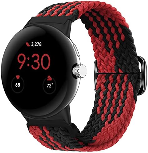 Eiavike Плетени Въжета Solo Loop, Съвместими с каишка за часовник Google Pixel, Регулируеми Ластични Найлонови Каишки за ръчни гривни Google Pixel Watch, за Жени И За Мъже
