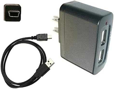 UpBright Нов Глобален ac/dc адаптер с два USB-порта + Смяна на USB кабел за Uniden Bearcat BC75XLT BC-75XLT Ръчен Скенер 5, захранващ Кабел,