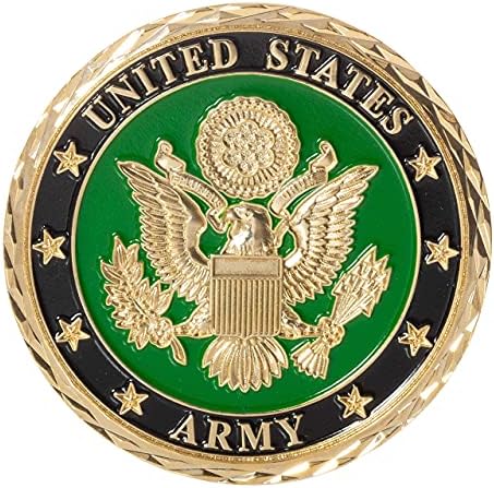 Монета на Повикване задържане офицер на армията на Съединените Щати на 1 ранг и Синьо Кадифе Кутия за показване