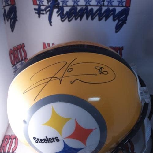 Истински Копие шлем Хайнс Уорд с Автограф В пълен размер JSA - Каски NFL с автограф