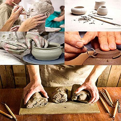 GUANGMING - 45 бр. Инструменти от Керамични Глини, Набор от Инструменти за Скулптура от Керамика за Начинаещи Професионални Художествени Занаяти