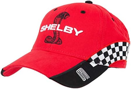Състезателна шапка Shelby Змия в Червената клетка | Официално лицензиран продукт Shelby® | Регулируема, подходяща за всички по