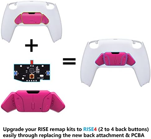 Комплект Turn Rise to RISE4 – нов дизайн на корпуса бутони Nova Pink K1 K2 K3 K4 за гърба и преконфигуриране на печатна платка за контролер