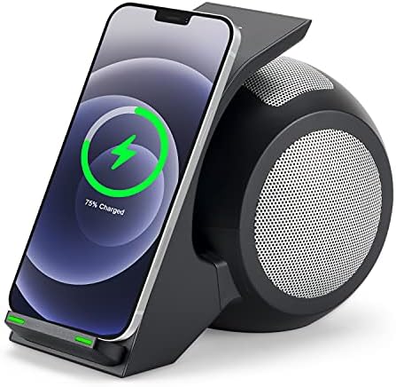 Безжично зарядно устройство CENSHI с Bluetooth-със слушалка, поставка за бърза безжична зареждане, Съвместима с iPhone 14 13