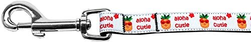 Mirage Стоки за домашни любимци Aloha Cutie Каишка За домашни любимци от Найлон лента, 5/8 x 4'