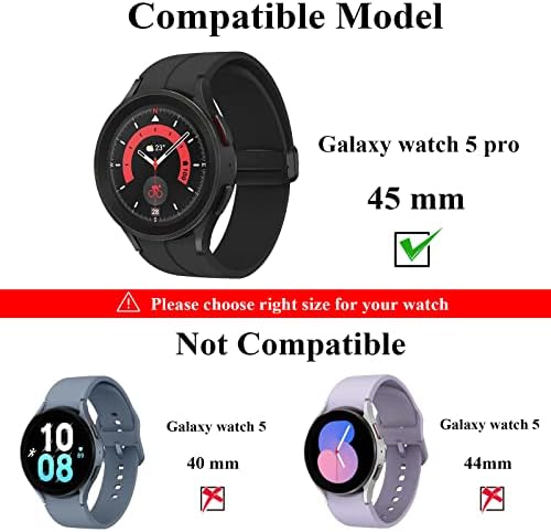 [4 опаковки] Съвместима с Samsung Galaxy Watch 5 Pro защитно фолио за екрана, 45 мм, изработени от закалено стъкло, YMHML водоустойчив твърдост