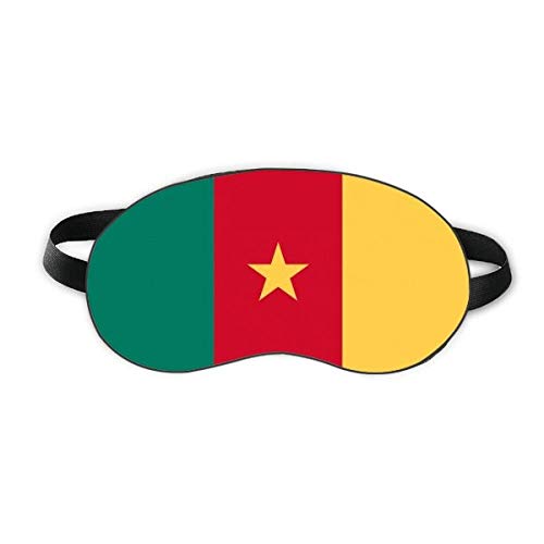 Камерунский Национален Флаг Африканска Държава Sleep Eye Shield Мека Нощна Превръзка На Очите Козирка