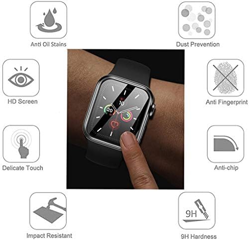 Anbobo 2 опаковки със Защитно фолио за дисплея на Apple Watch Series 8 / Series 7 41 мм, Защитно фолио за екрана Watch 7