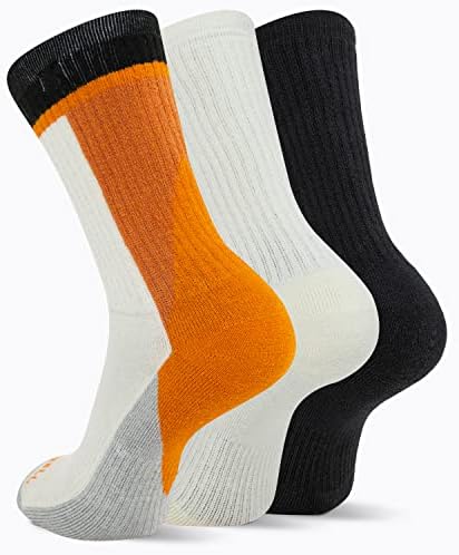 Мъжки и женски Вълнени туристически чорапи Merrell за всеки ден - 3 чифта в опаковка - Мека поддръжка на свода на стъпалото и отвеждане