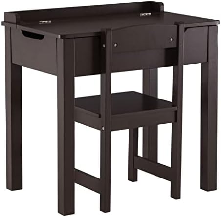 Поръчайте Работна маса и стол с размери 59 X 40,5 X 59 см, 2 комплекта чекмеджета, 1 Маса, 1 стол в кафяво (цветът на: A).