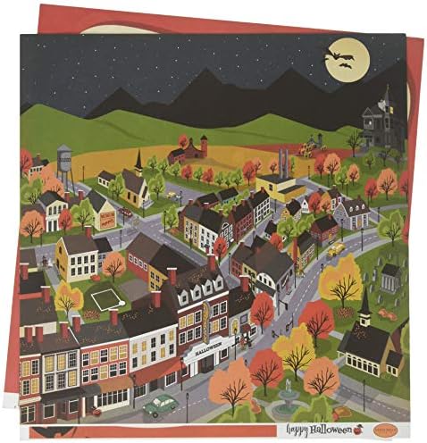 Карта на Белла Щастлив Хелоуин 12x12 Градска хартия