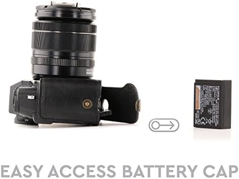 Кожен калъф и лента за фотоапарат MegaGear Някога Ready, Съвместим с Fujifilm X-T30, X-T20, X-T10