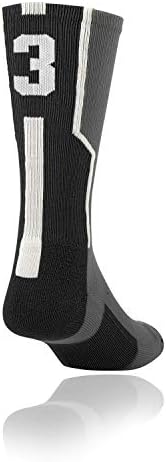 Идентификационен чорап играч Twin City (Бвп чорап) Графит /Черен / Бял Среден
