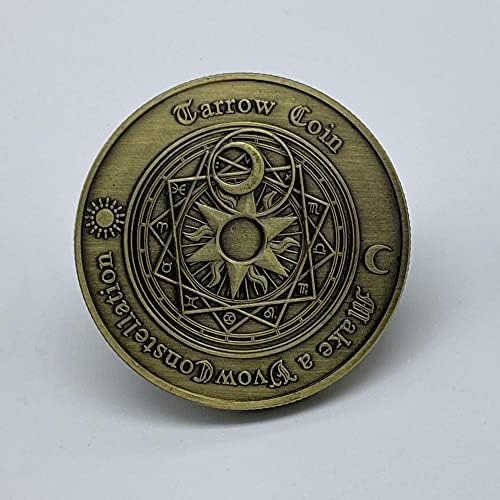 Европейските и американските Таро пожелавам покритие бронзова монета лунен бог на Слънцето Лъки Фън Шуй Монетное съзвездие възпоменателна