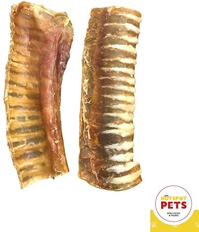 hotspot pets Пръчици за хранопровода от говеждо месо премия с разделена на две половини трахеей, за Дъвчене за кучета - Напълно