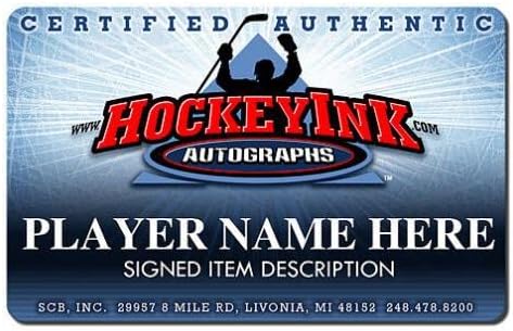 ДЕНИС ЧОЛОВСКИ Подписа на шайбата на Детройт Ред Уингс - Надпис на 1-ви голе в НХЛ - за Миене на автографи в НХЛ