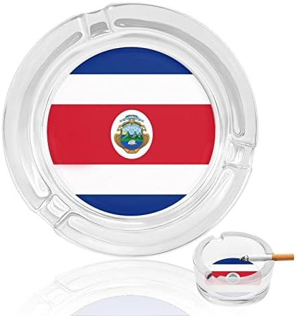 Пепелници за Цигари С Флага на Коста Рика Стъкло, през Цялата Титуляр За Пушачи, Пепелник За Декорация на Плота Дома на Хотела