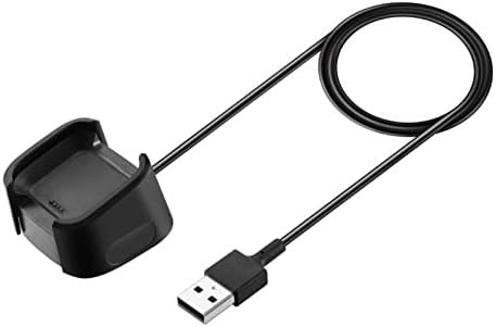 VEVEL USB зарядно устройство ще захранване на Зарядно устройство Държач Поставка за Зарядното устройство за Смарт часа Fitbit Versa